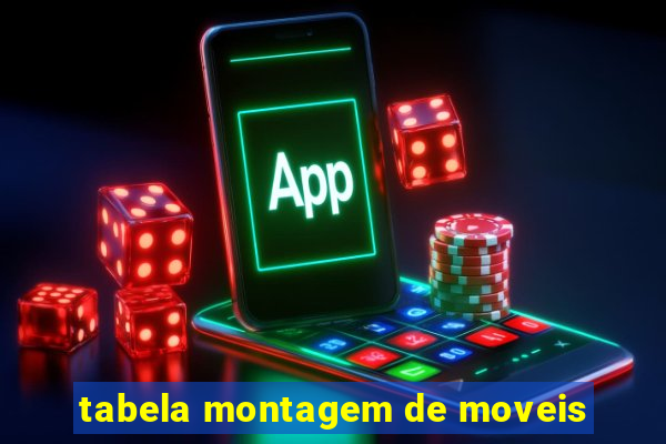 tabela montagem de moveis